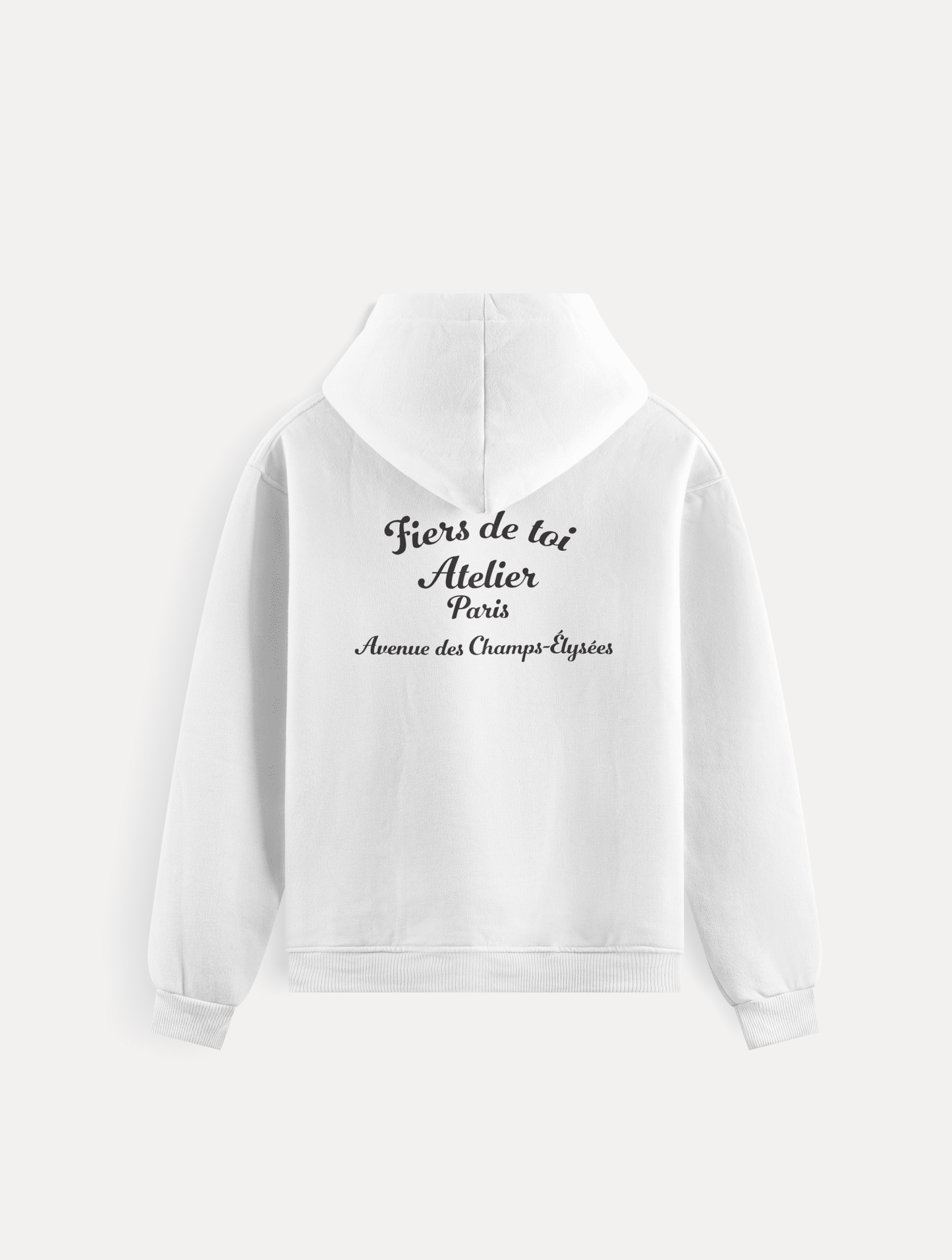 Classic Slogan Hoodie – by Fiers de Toi
