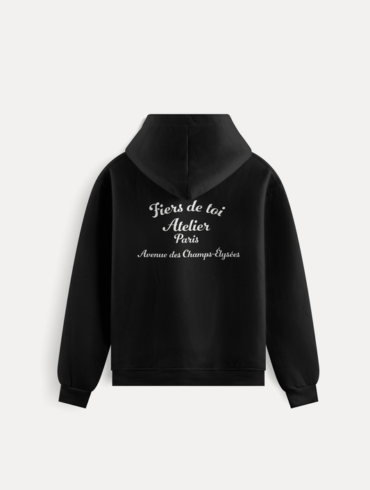 Classic Slogan Hoodie – by Fiers de Toi