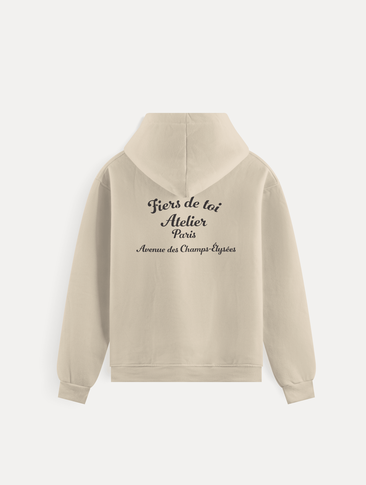 Classic Slogan Hoodie – by Fiers de Toi