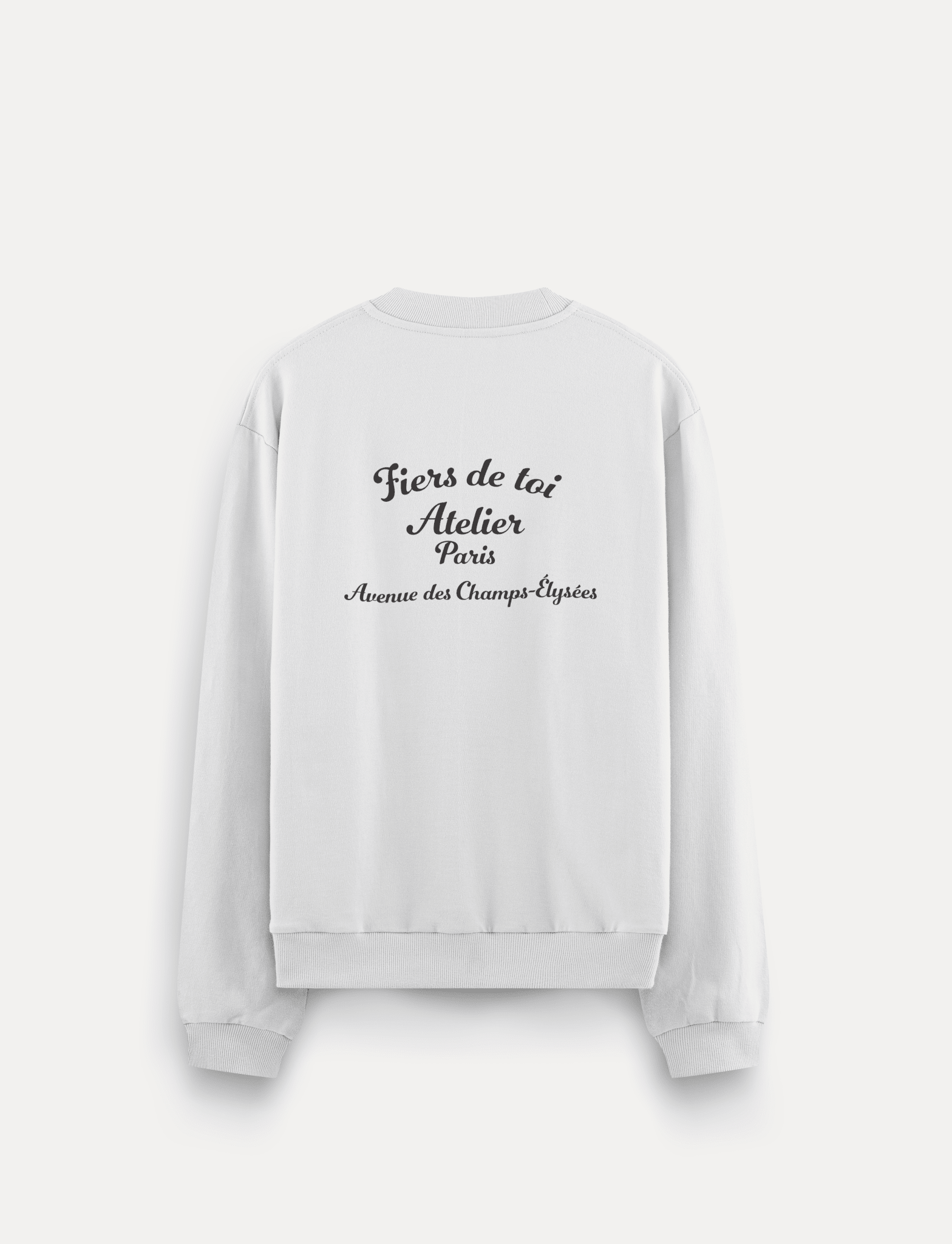 The Slogan Crewneck – by Fiers de Toi