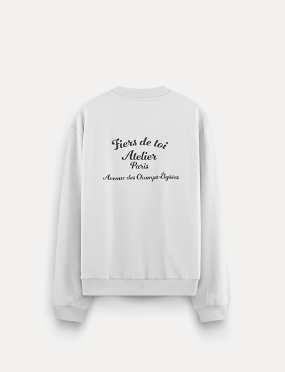 The Slogan Crewneck – by Fiers de Toi